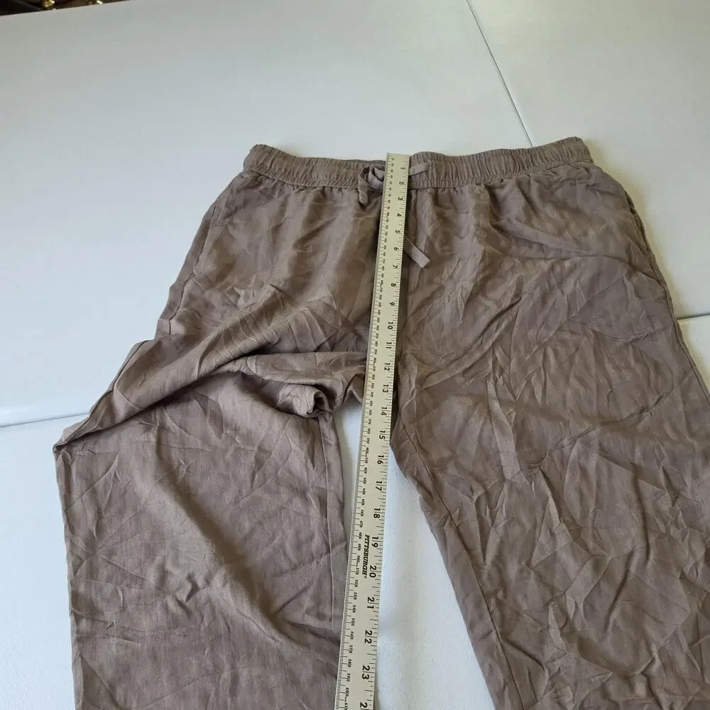 Cozy Earth Lounge Pants Mens Large Brown Sweatpants Rayon Tencel Relaxed